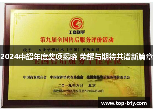 2024中超年度奖项揭晓 荣耀与期待共谱新篇章
