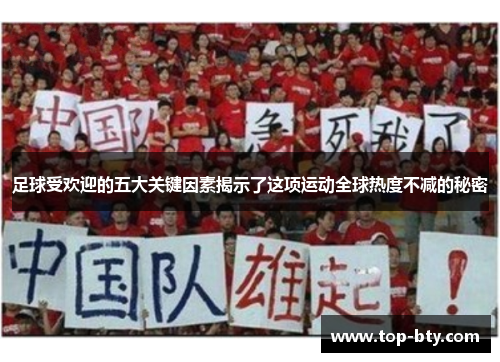 足球受欢迎的五大关键因素揭示了这项运动全球热度不减的秘密